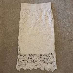 NWT Kenar Brand Crochet Knit Pencil Skirt